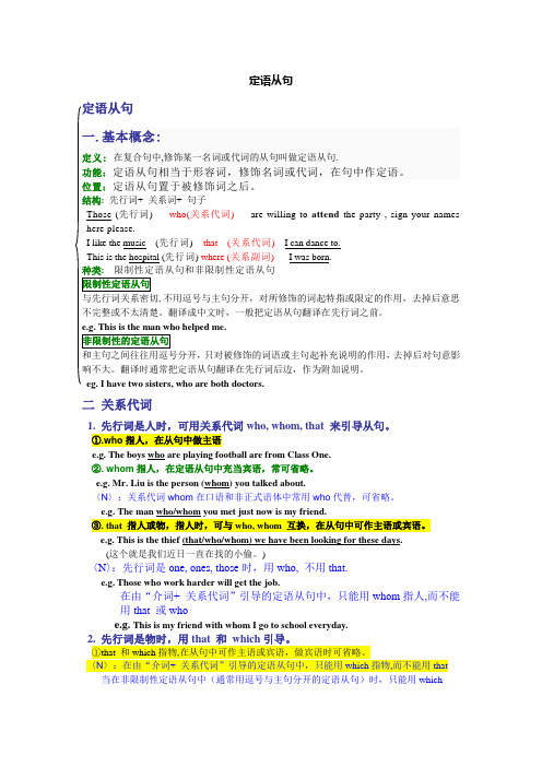 定语从句---讲义
