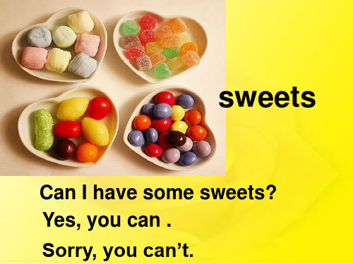 外研社四年级英语上册M6U1Can I have some sweets？-课件