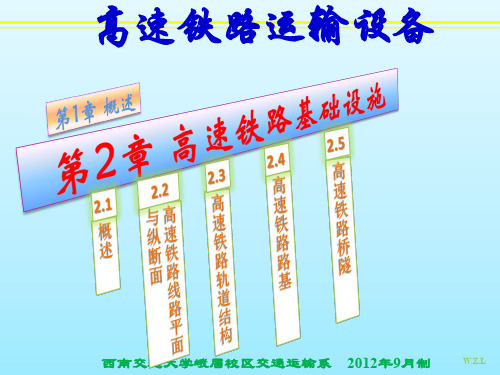 高速铁路线路设施(平纵断面)PPT演示课件