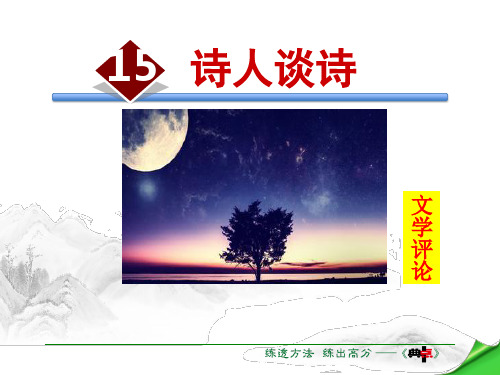 《诗人谈诗》苏教版九年级语文上册课件PPT(3篇)