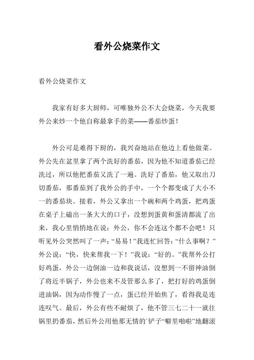 看外公烧菜作文
