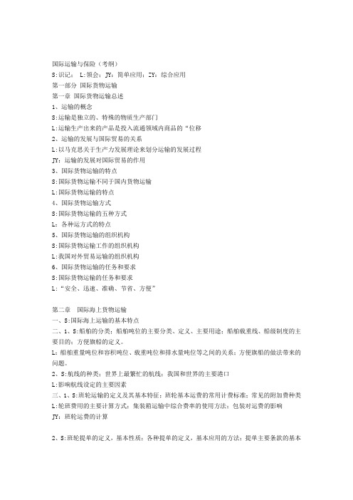 保险大纲1