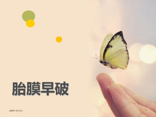 胎膜早破ppt妇产科PPT课件