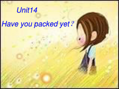 初中英语九年级《Unit 14 Have you packed yet》精选文档PPT课件