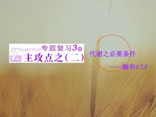 2018学年高中三维专题二轮复习生物江苏专版课件：第一