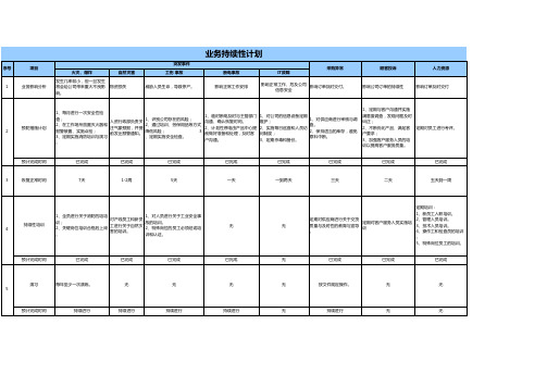 业务连续性计划(BCP中文版)--