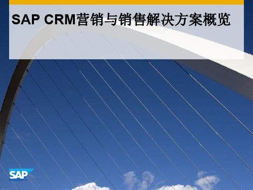 SAPCRM销售解决方案概览