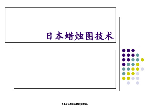 日本蜡烛图技术课件(完整版) ppt课件
