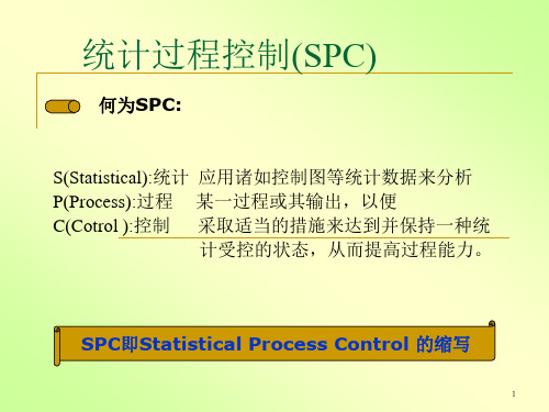 SPC基础知识入门