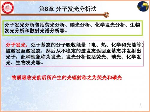 第8章 分子荧光光谱法