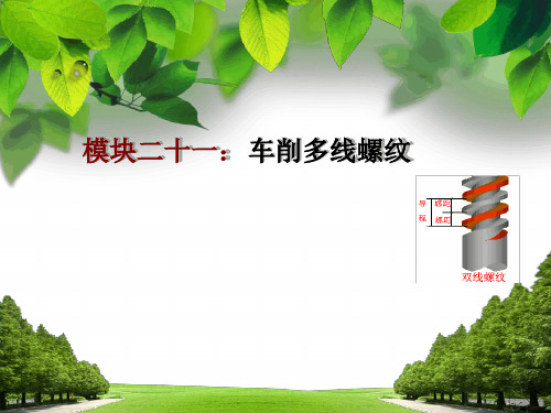 完整版模块二十一车削多线螺纹