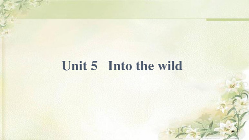 新教材外研版高中英语必修第一册Unit5 Into the wild 精品教学课件