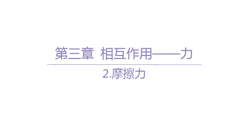 人教版高中物理必修第一册精品课件 第三章 相互作用——力 04-2.摩擦力