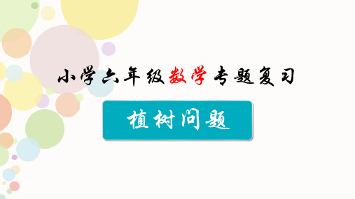 小学数学专题复习---《植树问题》精编版