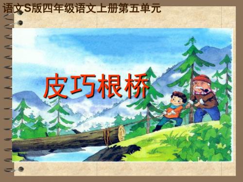 《皮巧根桥》课件(语文S版四年级语文上册课件)