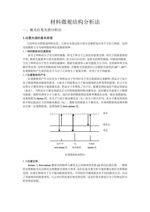 激光拉曼光谱分析法与红外光谱分析法