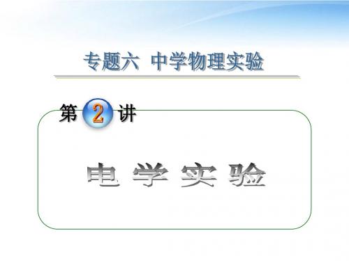 2012届高考物理第2轮复习专题6第2讲电学实验课件(精)