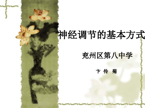 神经调节的基本方式说课课件