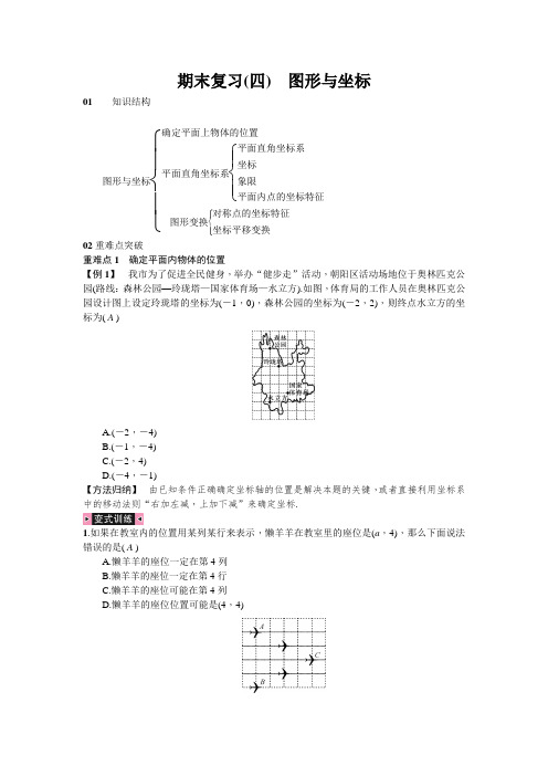 【浙教版】八年级数学上第4章 图形与坐标 期末复习(含答案)