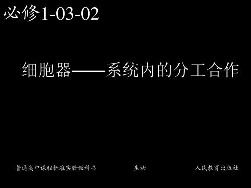 必修1-03-02细胞器——系统内的分工合作