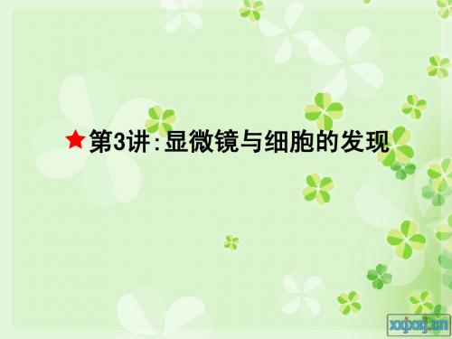 第3讲 显微镜与细胞的发现