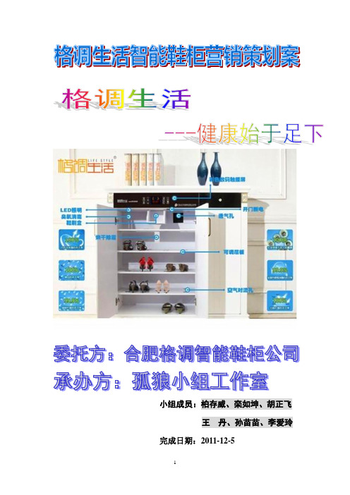 格调生活智能鞋柜营销策划案