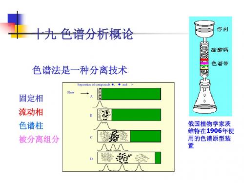 武汉大学分析化学(第四版)色谱分离 讲义