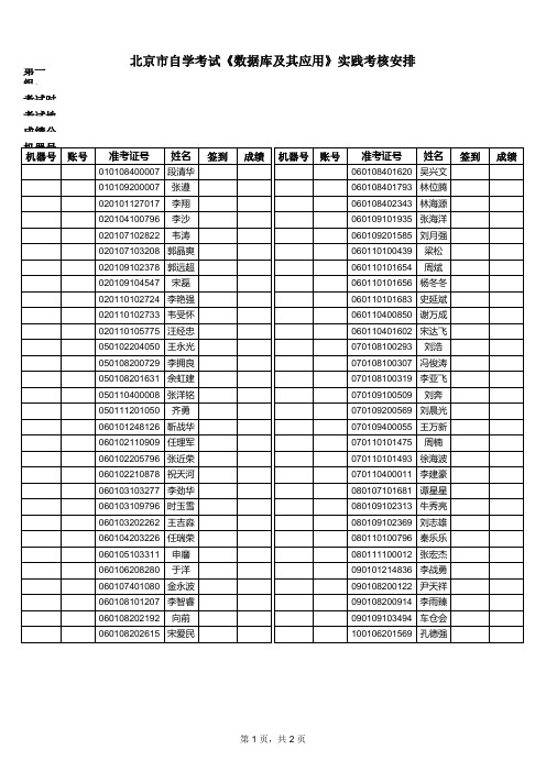 数据库及其应用