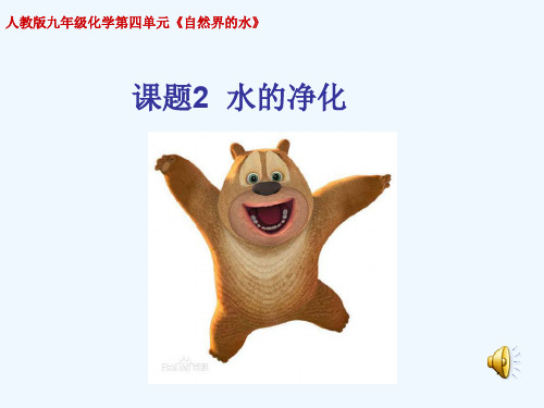 人教版初三化学下册4.2水的净化
