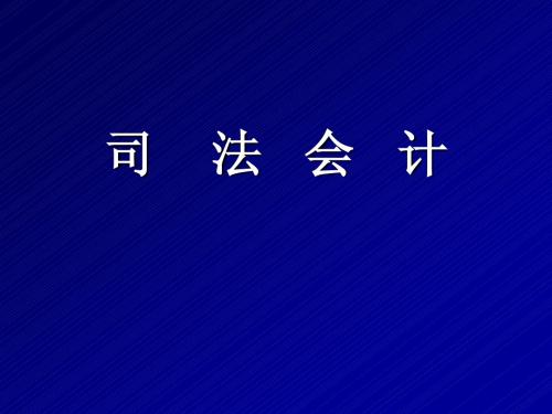 司法会计