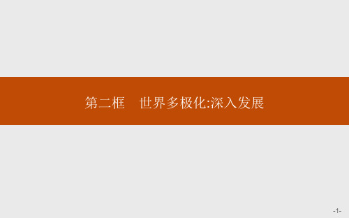 高一政治人教版必修2课件：9.2 世界多极化：深入发展