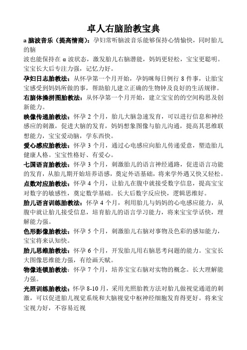 卓人右脑胎教宝典