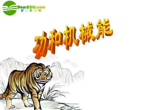 九年级物理中考总复习课件功和机械能(精品课件)