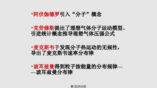 麦克斯韦分布PPT课件
