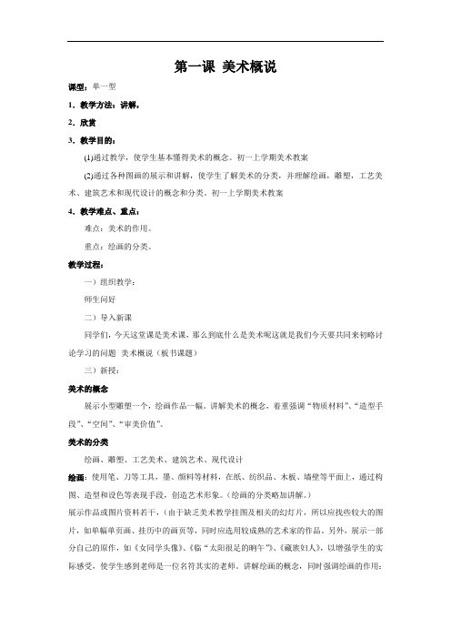 第一课美术概说