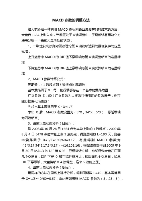MACD参数的调整方法