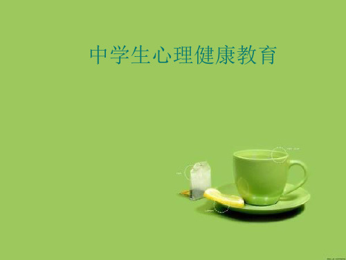 中学生心理健康PPT课件