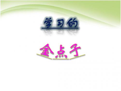 学习的金点子PPT课件