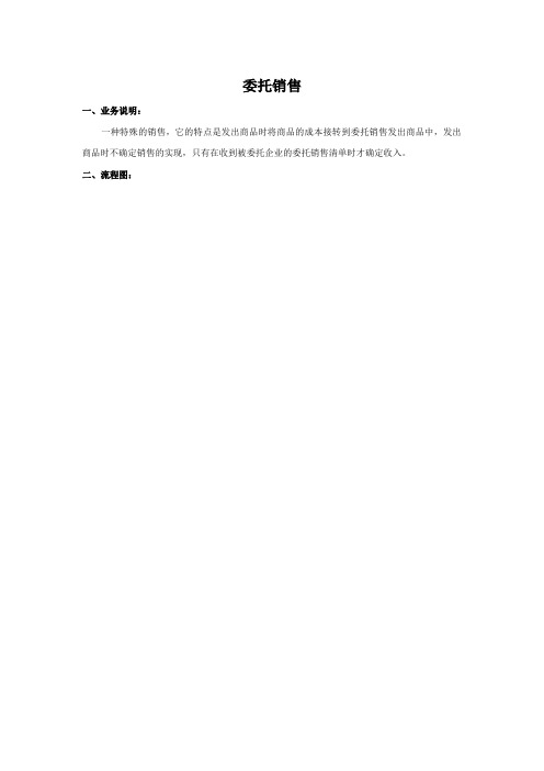 销售部委托销售标准流程