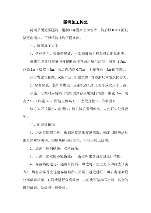 隧洞方案