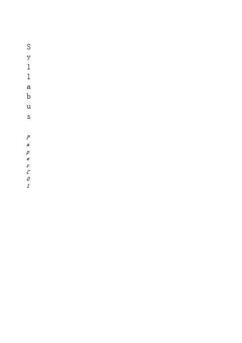 Syllabus