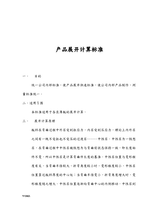 产品展开计算标准(1)