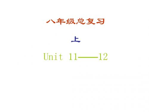 八年级总复习上Unit11-12