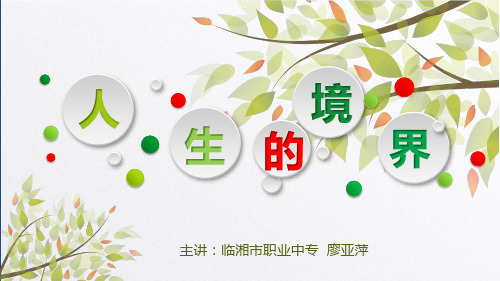《人生的境界(冯友兰)》廖亚萍