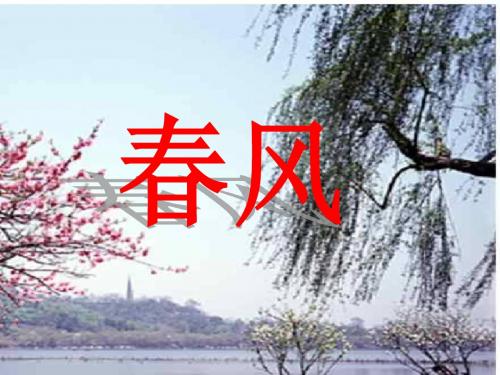 北师版语文七年级下册〈春风〉