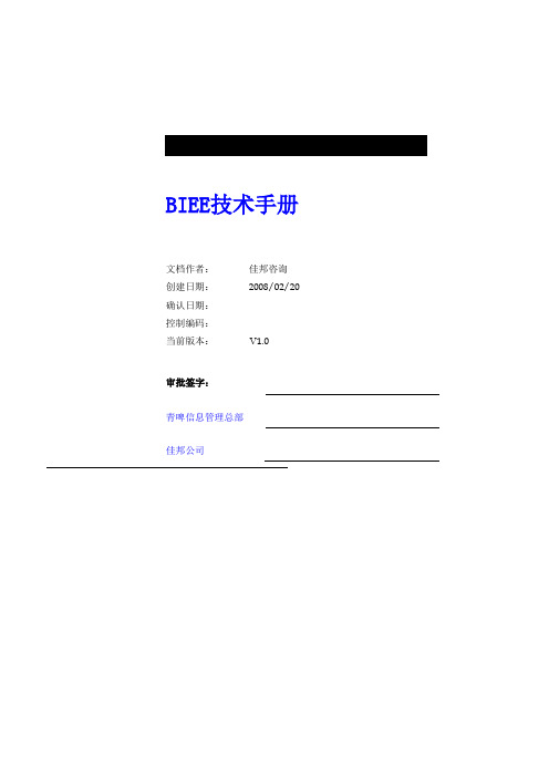 BIEE技术手册