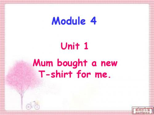 外研版五年级上册M4_U1_Mum_bought_a_new_T-shirt_for_me