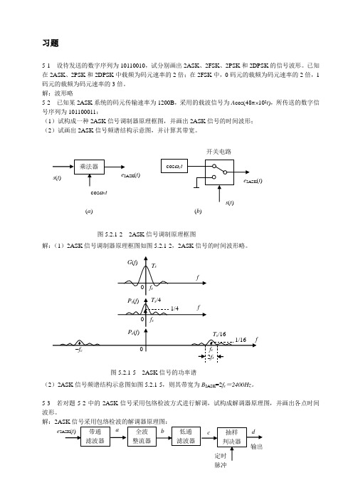 通信原理第五章习题解答