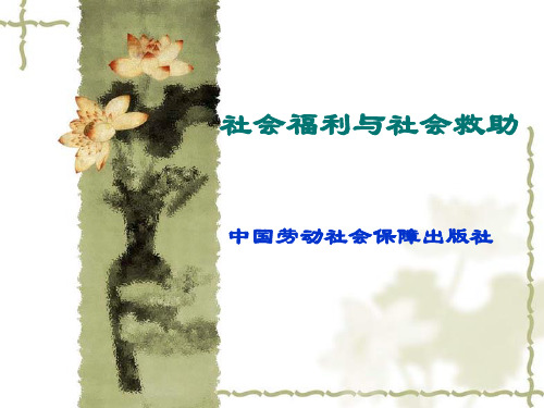 社会福利与社会救助概述