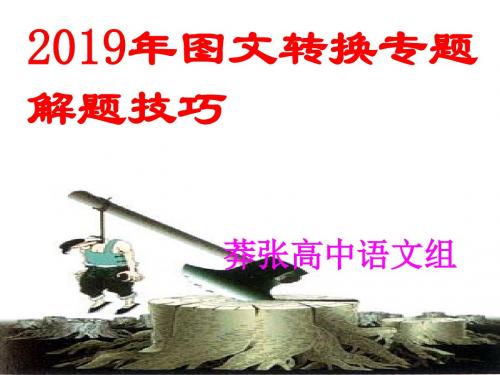 2019高考答题技巧之图文转换